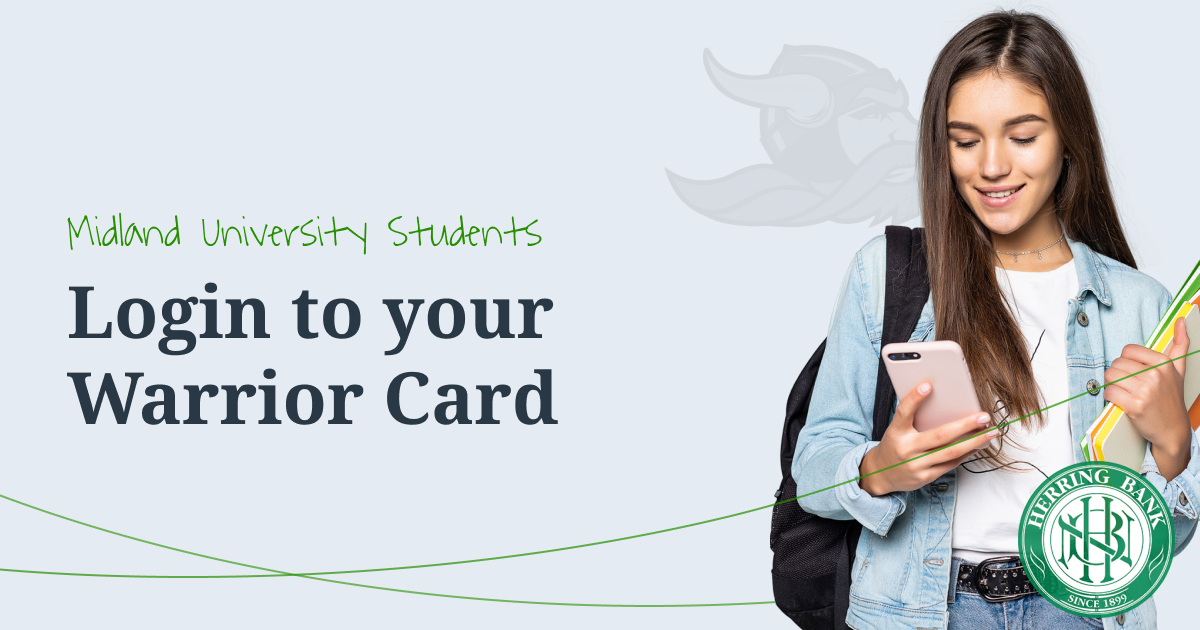 Midland University Warrior Card provided by Herring Bank