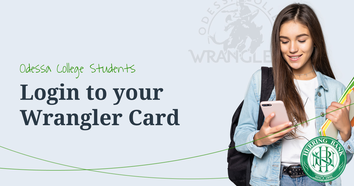 Odessa College's Wrangler Card provided by Herring Bank