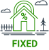 Fixed Mortgage loan icon