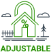 Adjustable Mortgage loan icon