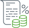 checking and savings account fees icon