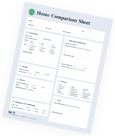 Home comparison worksheet thumb