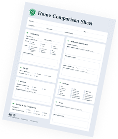 Home comparison worksheet thumb