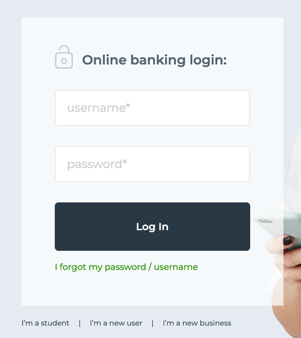 Herring Bank online banking login form