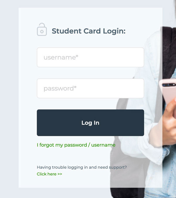 Herring Bank student online banking login form