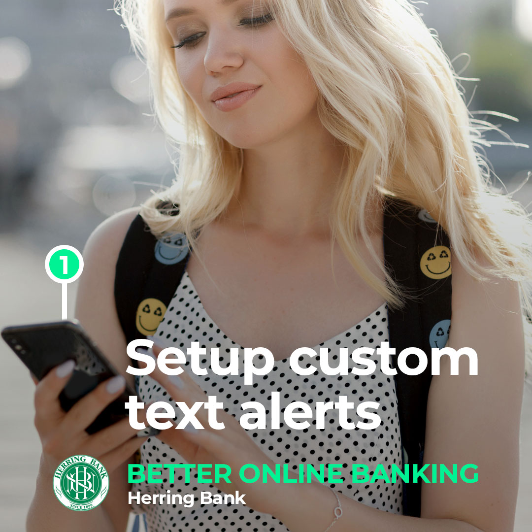 Do you get text alerts with your bank account?