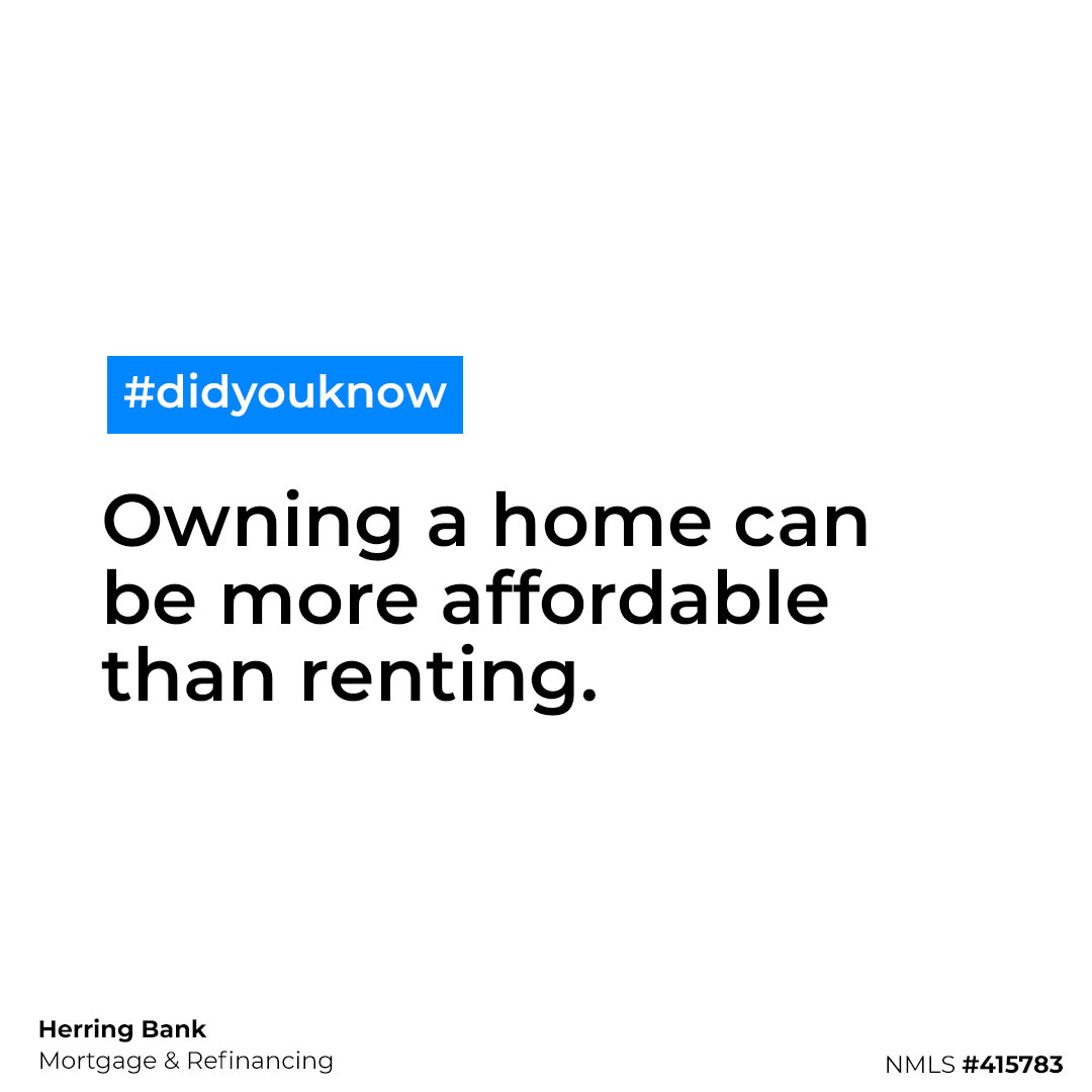 Owning a home can be more affordable