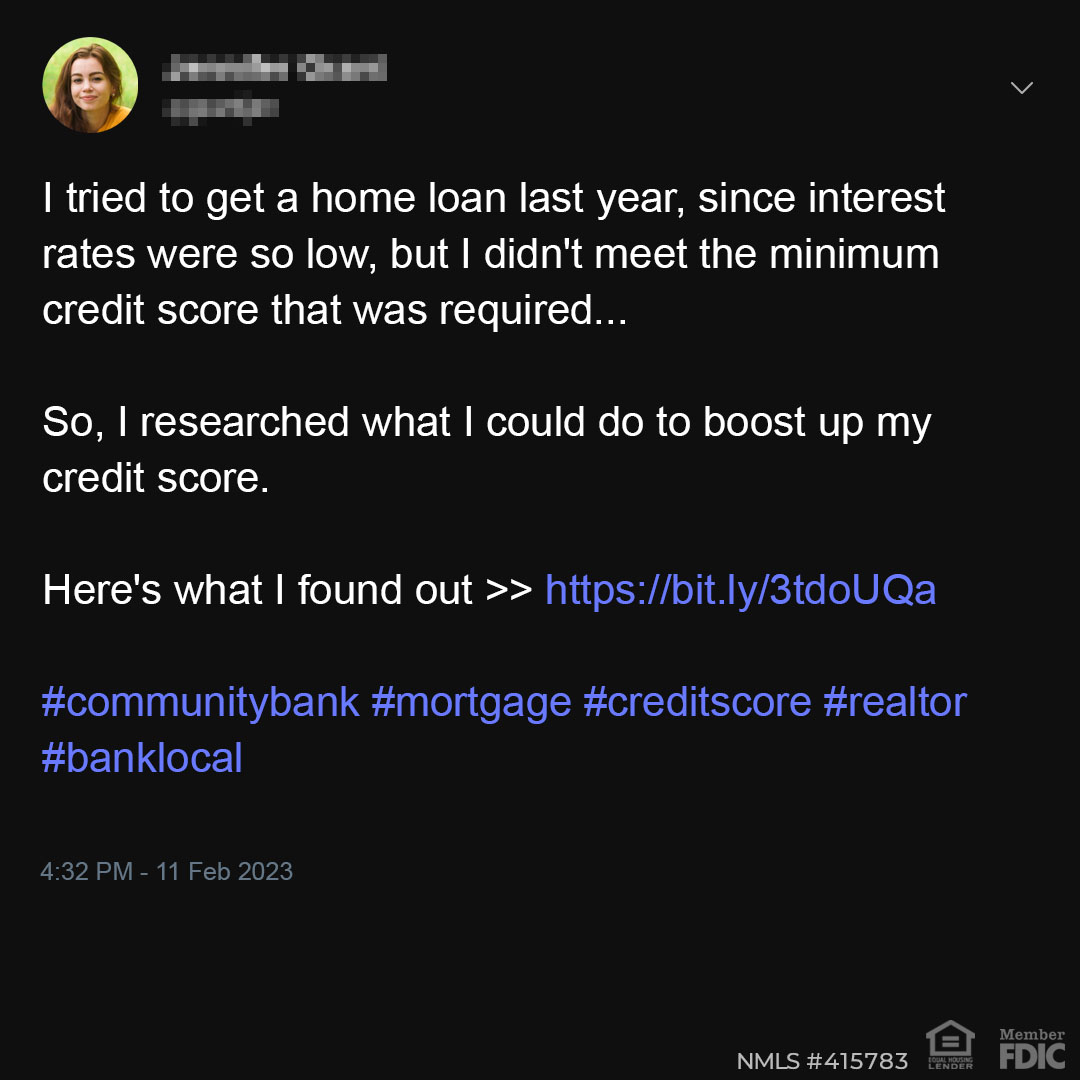 I tried to get a home loan