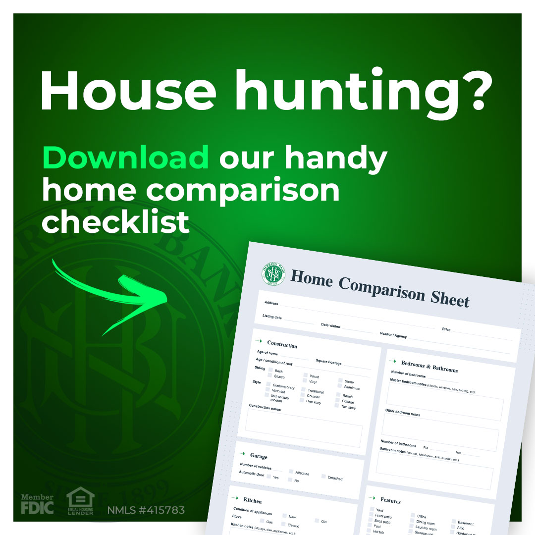 Download our handy home comparison checklist