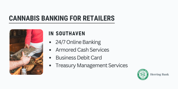 Cannabis banking for retailers in Southaven Cannabis banking for retailers in Southaven
